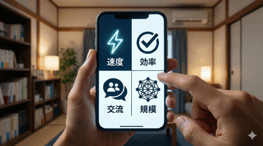 目的別の4タイプに分けて考える